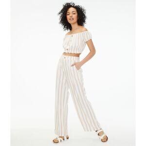 Aeropostale Striped Linen Blend Set